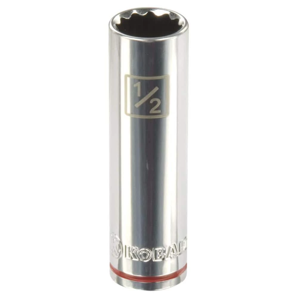 Kobalt Sockets & Socket Sets Standard (SAE) 3/8-in Drive 12-point 1/2-in Deep Socket 1 Kobalt Sockets & Socket Sets Standard (SAE) 3/8-in Drive 12-point 1/2-in Deep Socket