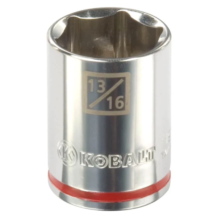 Kobalt Sockets & Socket Sets Standard (SAE) 1/2-in Drive 6-point 13/16-in Shallow Socket 1 Kobalt Sockets & Socket Sets Standard (SAE) 1/2-in Drive 6-point 13/16-in Shallow Socket