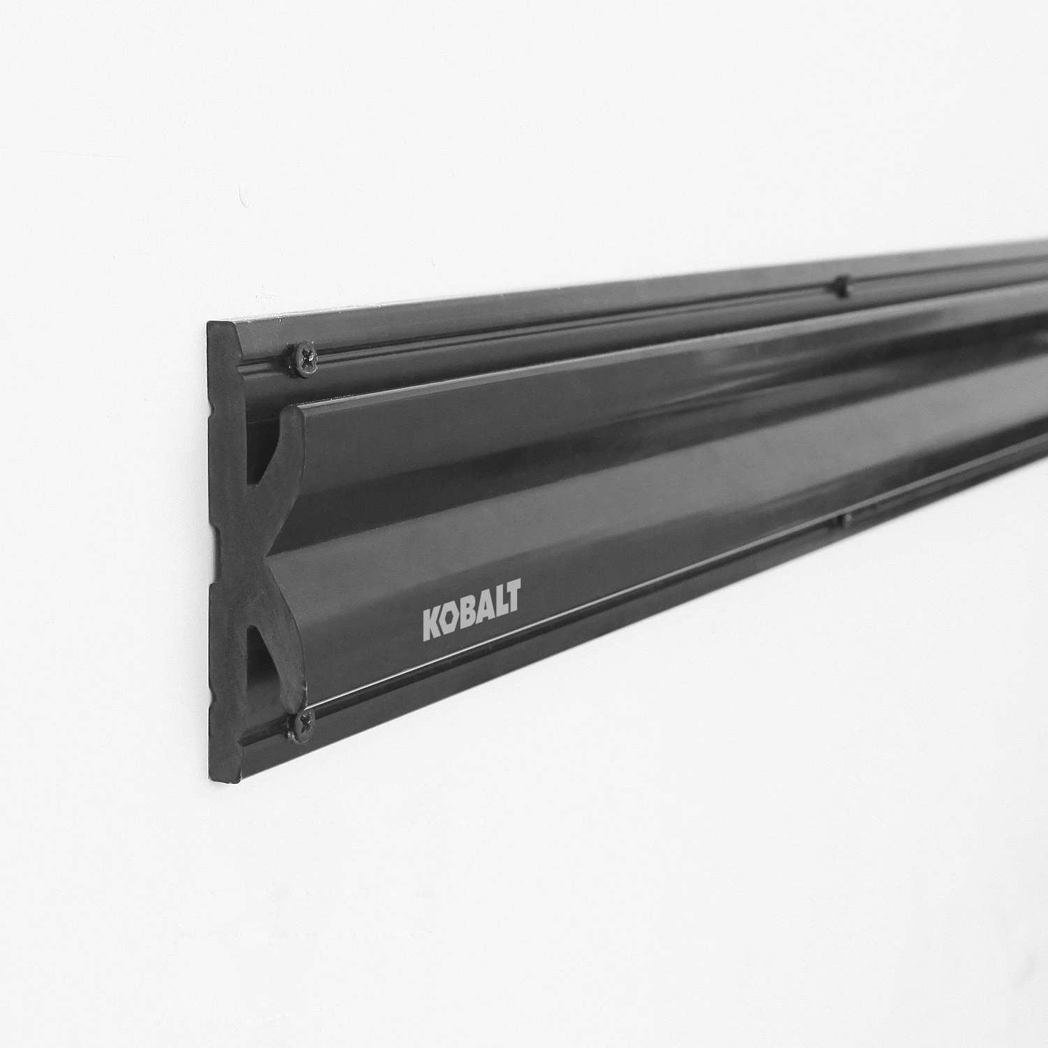 Kobalt Slatwall & Rail Storage Systems 34-in Black Plastic Multipurpose Storage Rail 1 Kobalt Slatwall & Rail Storage Systems 34-in Black Plastic Multipurpose Storage Rail