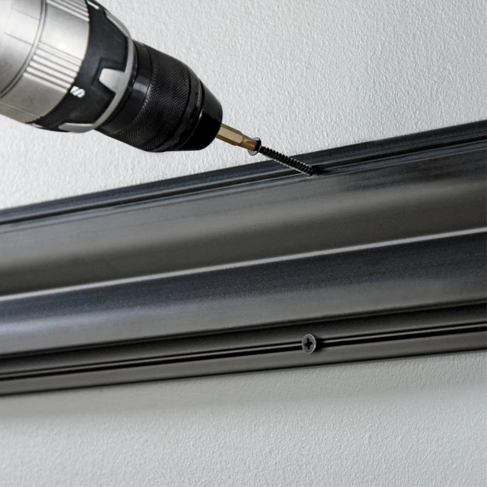 Kobalt Slatwall & Rail Storage Systems 34-in Black Plastic Multipurpose Storage Rail 2 Kobalt Slatwall & Rail Storage Systems 34-in Black Plastic Multipurpose Storage Rail - Image 2