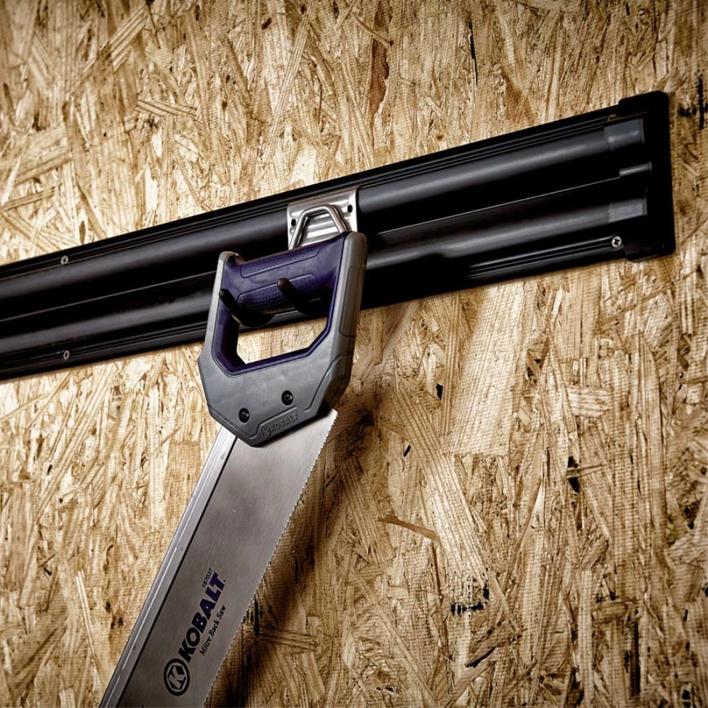 Kobalt Slatwall & Rail Storage Systems 34-in Black Plastic Multipurpose Storage Rail 4 Kobalt Slatwall & Rail Storage Systems 34-in Black Plastic Multipurpose Storage Rail - Image 4