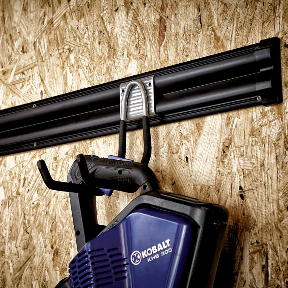 Kobalt Slatwall & Rail Storage Systems 34-in Black Plastic Multipurpose Storage Rail 5 Kobalt Slatwall & Rail Storage Systems 34-in Black Plastic Multipurpose Storage Rail - Image 5