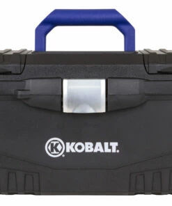Kobalt Portable Tool Boxes 17-in Black Plastic Lockable Tool Box