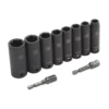 Kobalt Impact Sockets & Impact Socket Sets 10-Piece Metric 3/8-in Drive Set 6-Point Impact Socket Set