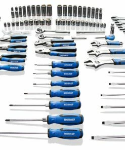 Kobalt Household Tool Sets 100-Piece Household Tool Set with Hard Case -Kobalt Shop 08332253 scaled