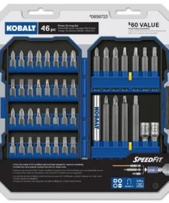 Kobalt Screwdriver Bits Set Steel Hex Shank Screwdriver Bit Set (46-Piece)
