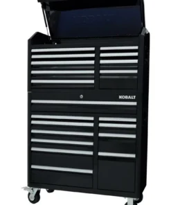Kobalt Bottom Tool Cabinets 3000 Series 41-in W x 41-in H 11-Drawer Steel Rolling Tool Cabinet (Black) -Kobalt Shop 08545176