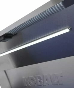 Kobalt Bottom Tool Cabinets 3000 Series 53-in W x 68.7-in H 18-Drawer Stainless Steel Rolling Tool Cabinet (Stainless Steel) -Kobalt Shop 08622803