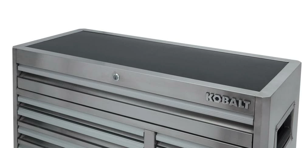 Kobalt Bottom Tool Cabinets 3000 Series 41-in W x 41-in H 11-Drawer Stainless Steel Rolling Tool Cabinet (Stainless Steel) 8 Kobalt Bottom Tool Cabinets 3000 Series 41-in W x 41-in H 11-Drawer Stainless Steel Rolling Tool Cabinet (Stainless Steel) - Image 8