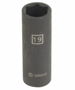 Kobalt Impact Sockets & Impact Socket Sets Metric 1/2-in Drive 19mm 6-Point Impact Socket