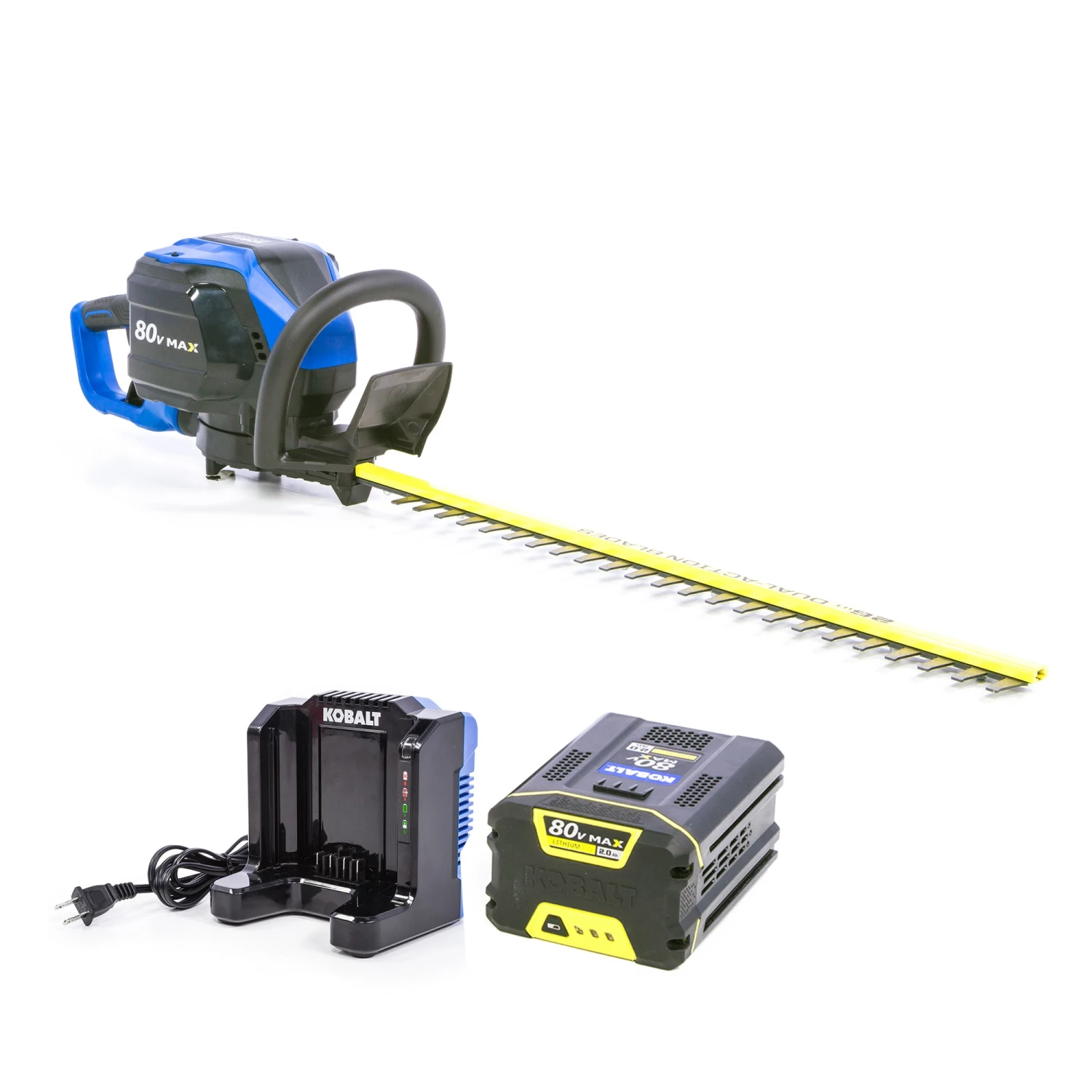 Kobalt Cordless Electric Hedge Trimmers 80-Volt Max 26-in Dual Cordless Electric Hedge Trimmer (Battery & Charger Included) 3 Kobalt Cordless Electric Hedge Trimmers 80-Volt Max 26-in Dual Cordless Electric Hedge Trimmer (Battery & Charger Included) - Image 3