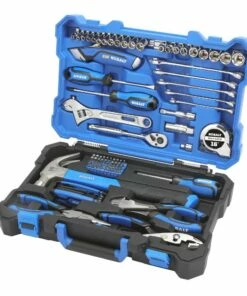 Kobalt Mechanics Tool Sets 89-Piece Standard (SAE) Polished Chrome Mechanics Tool Set (3/8-in) -Kobalt Shop 09736992