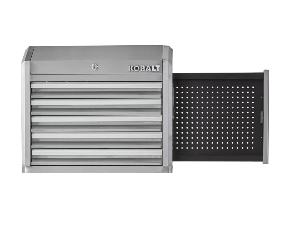 Kobalt Top Tool Chests 3000 Series 27-in W x 23.2-in H 5-Drawer Stainless Steel Tool Chest (Stainless Steel) 9 Kobalt Top Tool Chests 3000 Series 27-in W x 23.2-in H 5-Drawer Stainless Steel Tool Chest (Stainless Steel) - Image 9