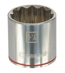 Kobalt Sockets & Socket Sets Standard (SAE) 1/2-in Drive 12-point 1-1/4-in Shallow Socket -Kobalt Shop 099198852799lg