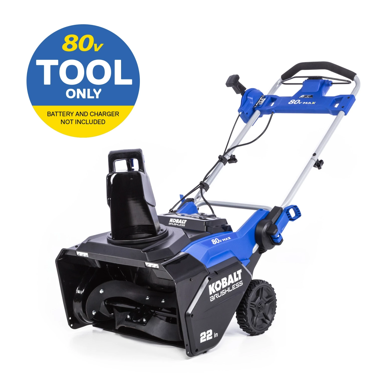 Kobalt Cordless Electric Snow Blowers 80-Volt Max 22-in Single-stage Cordless Electric Snow Blower (Battery Not Included) 1 Kobalt Cordless Electric Snow Blowers 80-Volt Max 22-in Single-stage Cordless Electric Snow Blower (Battery Not Included)