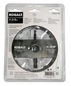 Kobalt Hole Saws & Kits 4-3/8-in Carbide-Grit Arbored Recessed Lighting Hole Saw -Kobalt Shop 10507469