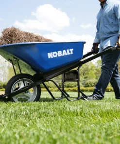 Kobalt Wheelbarrows 6-cu ft Steel Wheelbarrow with Flat-Free Tire(s) 5 Kobalt Wheelbarrows 6-cu ft Steel Wheelbarrow with Flat-Free Tire(s) -Kobalt Shop 10881199