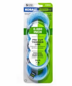 Kobalt String Trimmer Line 5-Pack 16-ft Spool 0.08-in Pre-Cut Trimmer Line