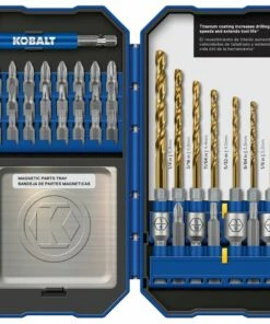 Kobalt Twist Drill Bits 40-Piece Assorted Set Titanium Coated Hss Twist Drill Bit Set