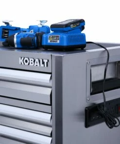 Kobalt Bottom Tool Cabinets 3000 Series 41-in W x 37.5-in H 8-Drawer Stainless Steel Rolling Tool Cabinet (Stainless Steel) -Kobalt Shop 11561549