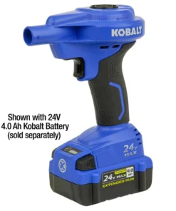 Kobalt Air Inflators 24V Cordless High Volume Inflator 24-Volt Lithium Ion (Li-Ion) Air Inflator (Power Source: Battery) 13 Kobalt Air Inflators 24V Cordless High Volume Inflator 24-Volt Lithium Ion (Li-Ion) Air Inflator (Power Source: Battery) -Kobalt Shop 11629464