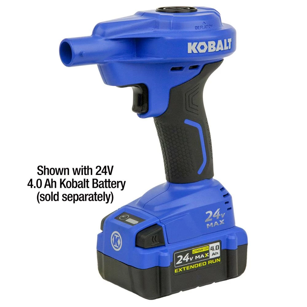 Kobalt Air Inflators 24V Cordless High Volume Inflator 24-Volt Lithium Ion (Li-Ion) Air Inflator (Power Source: Battery) 5 Kobalt Air Inflators 24V Cordless High Volume Inflator 24-Volt Lithium Ion (Li-Ion) Air Inflator (Power Source: Battery) - Image 5