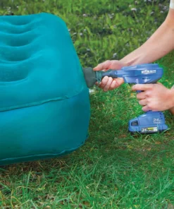 Kobalt Air Inflators 24V Cordless High Volume Inflator 24-Volt Lithium Ion (Li-Ion) Air Inflator (Power Source: Battery) 17 Kobalt Air Inflators 24V Cordless High Volume Inflator 24-Volt Lithium Ion (Li-Ion) Air Inflator (Power Source: Battery) -Kobalt Shop 11629468