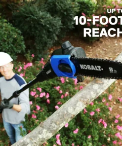 Kobalt Cordless Electric Pole Saws 40-Volt Max 8-in Cordless Electric Pole Saw (Battery & Charger Included) -Kobalt Shop 12234439