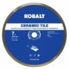 Kobalt Diamond Saw Blades 7-in Wet Ceramic Continuous Diamond Saw Blade