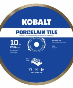 Kobalt Diamond Saw Blades 10-in Wet Porcelain Tile Diamond Saw Blade