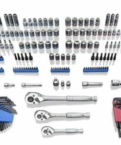 Kobalt Mechanics Tool Sets 319-Piece Standard (SAE) and Metric Combination Polished Chrome Mechanics Tool Set (1/4-in; 3/8-in)