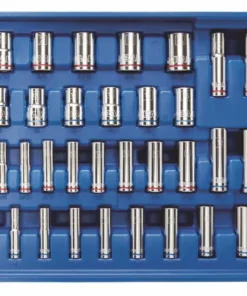 Kobalt Mechanics Tool Sets 319-Piece Standard (SAE) and Metric Combination Polished Chrome Mechanics Tool Set (1/4-in; 3/8-in) -Kobalt Shop 14074077