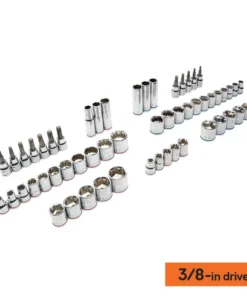 Kobalt Mechanics Tool Sets 319-Piece Standard (SAE) and Metric Combination Polished Chrome Mechanics Tool Set (1/4-in; 3/8-in) -Kobalt Shop 15100856