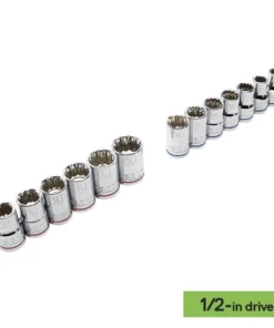 Kobalt Mechanics Tool Sets 319-Piece Standard (SAE) and Metric Combination Polished Chrome Mechanics Tool Set (1/4-in; 3/8-in) -Kobalt Shop 15100857