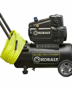 Kobalt Air Compressors 8-Gallon Single Stage Portable Electric Horizontal Air Compressor 18 Kobalt Air Compressors 8-Gallon Single Stage Portable Electric Horizontal Air Compressor -Kobalt Shop 15104716