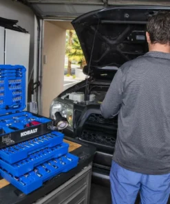 Kobalt Mechanics Tool Sets 319-Piece Standard (SAE) and Metric Combination Polished Chrome Mechanics Tool Set (1/4-in; 3/8-in) -Kobalt Shop 15280778