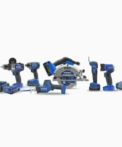 Kobalt Power Tool Combo Kits Kobalt 24V max 6-Tool 24-Volt Max Brushless Power Tool Combo Kit Case (2-Batteries Included and Charger Included)