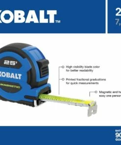 Kobalt Tape Measures Tape measure 25-ft Magnetic Tape Measure 8 Kobalt Tape Measures Tape measure 25-ft Magnetic Tape Measure -Kobalt Shop 16463831