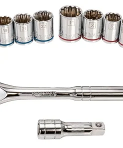 Kobalt Mechanics Tool Sets 232-Piece Standard (SAE) and Metric Combination Polished Chrome Mechanics Tool Set (1/4-in; 3/8-in; 1/2-in;) -Kobalt Shop 16663707