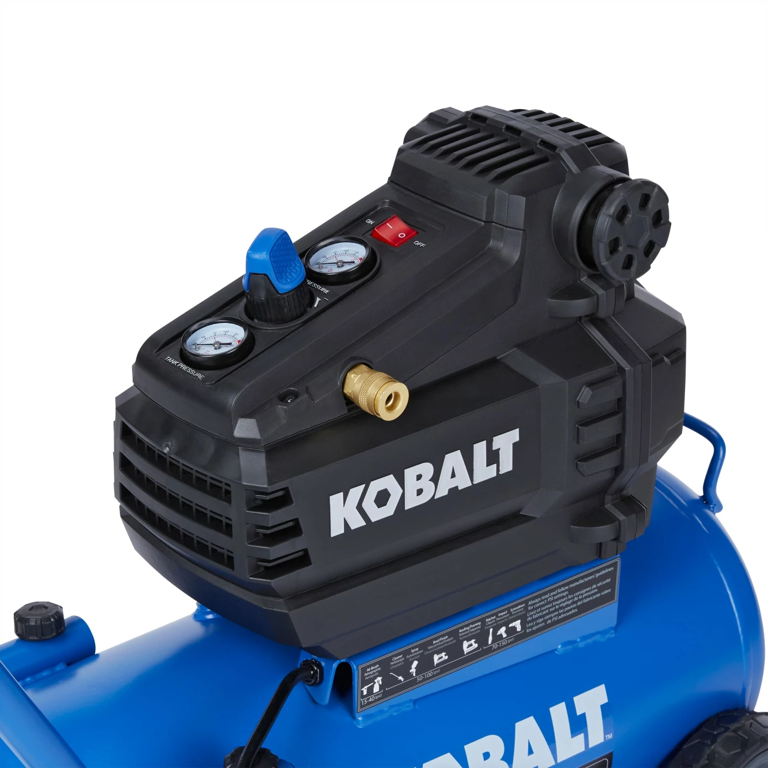 Kobalt Air Compressors 8-Gallon Single Stage Portable Electric Horizontal Air Compressor 2 Kobalt Air Compressors 8-Gallon Single Stage Portable Electric Horizontal Air Compressor - Image 2