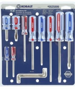 Kobalt Screwdrivers 12-Piece Acetate Handle Set Multi-bit Screwdriver Set -Kobalt Shop 16988796