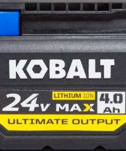 Kobalt Power Tool Batteries & Chargers Ultimate Output 24-Volt Max 4 Amp-Hour Lithium Power Tool Battery -Kobalt Shop 16994371