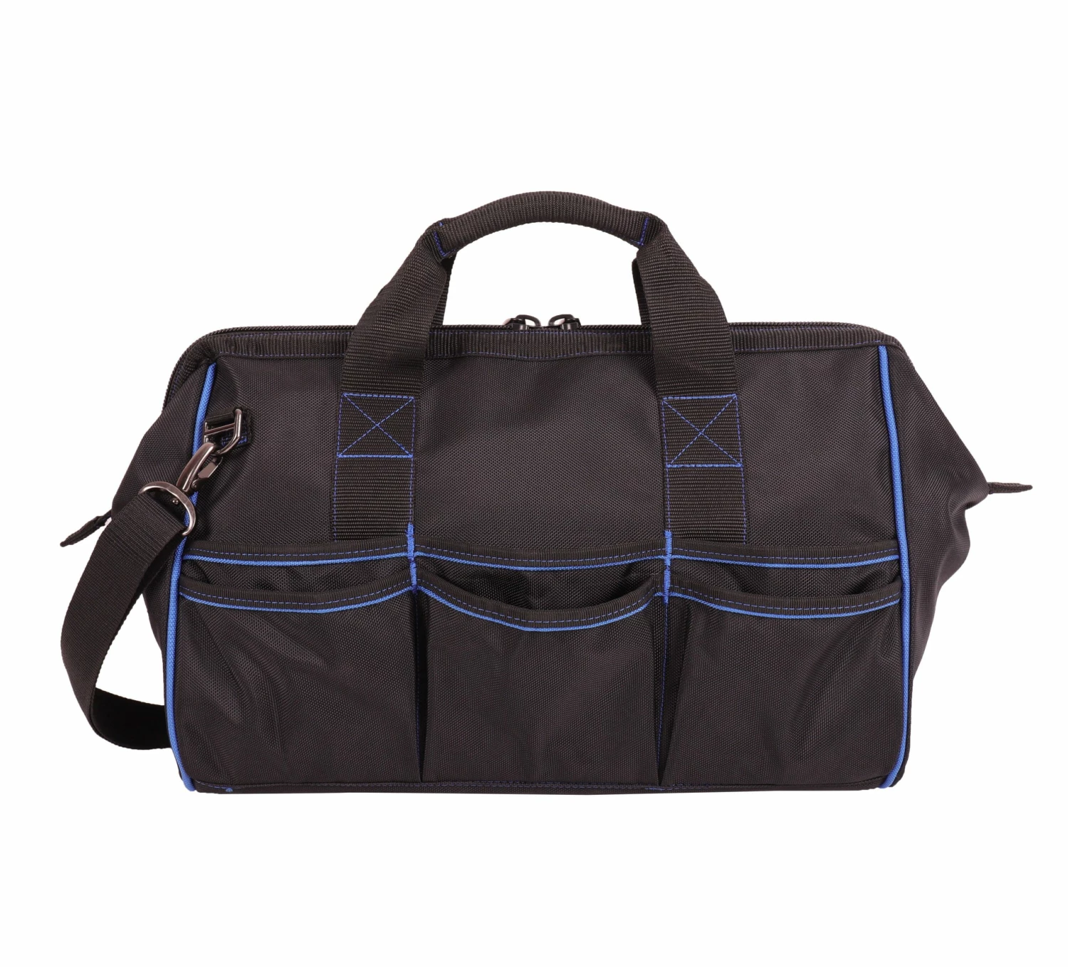 Kobalt Tool Bags Blue Black Polyester 16-in Zippered Cargo Bag 4 Kobalt Tool Bags Blue Black Polyester 16-in Zippered Cargo Bag - Image 4