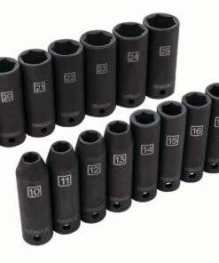 Kobalt Impact Sockets & Impact Socket Sets 16-Piece Metric 1/2-in Drive 6-Point Impact Socket Set