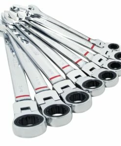 Kobalt Ratchet Wrenches & Sets 8-Piece Set 12-Point Standard (SAE) Flexible Head Ratchet Wrench Set