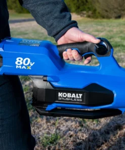 Kobalt Cordless Electric Leaf Blowers 80-volt Max 630-CFM Brushless Handheld Cordless Electric Leaf Blower 2.5 Ah (Battery & Charger Included) -Kobalt Shop 41718130
