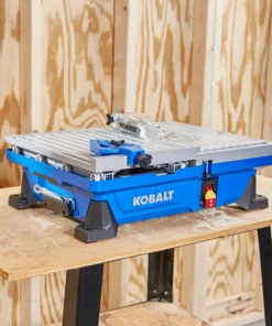 Kobalt Tile Saws 7-in 6-Amp Wet Tabletop Sliding Table Tile Saw -Kobalt Shop 41973205
