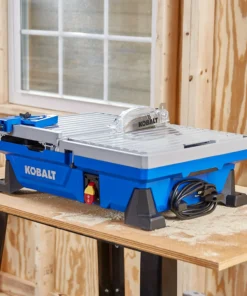 Kobalt Tile Saws 7-in 6-Amp Wet Tabletop Sliding Table Tile Saw -Kobalt Shop 41973212