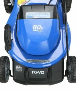 Kobalt Cordless Electric Push Lawn Mowers 80-Volt Max Brushless 21-in Self-propelled Cordless Electric Lawn Mower 4 Ah (Battery & Charger Included) -Kobalt Shop 42336805