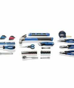 Kobalt Household Tool Sets 73 Piece Home Owner's Tool Kit with Folding Case